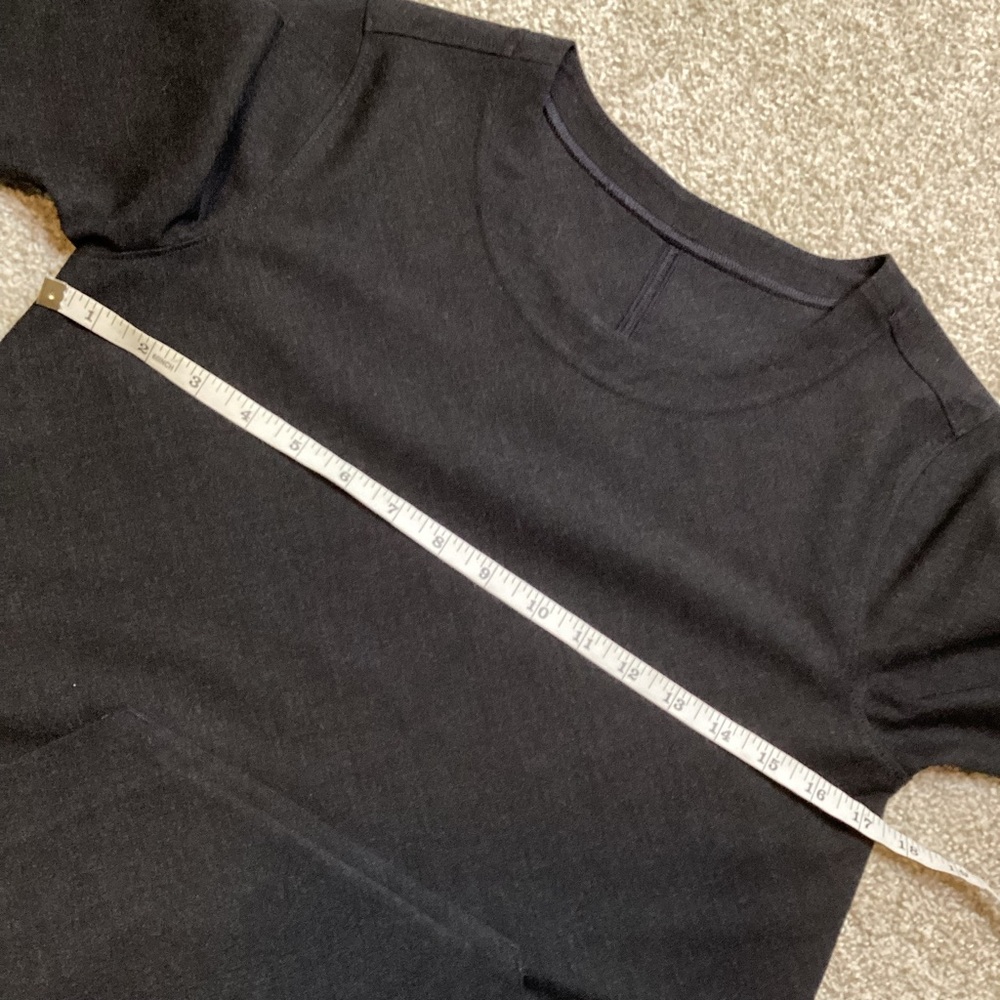Lululemon LAB CONCEPT PIECE Structured T-Shirt Dress with pockets Grey Size 4 - Picture 8 of 11